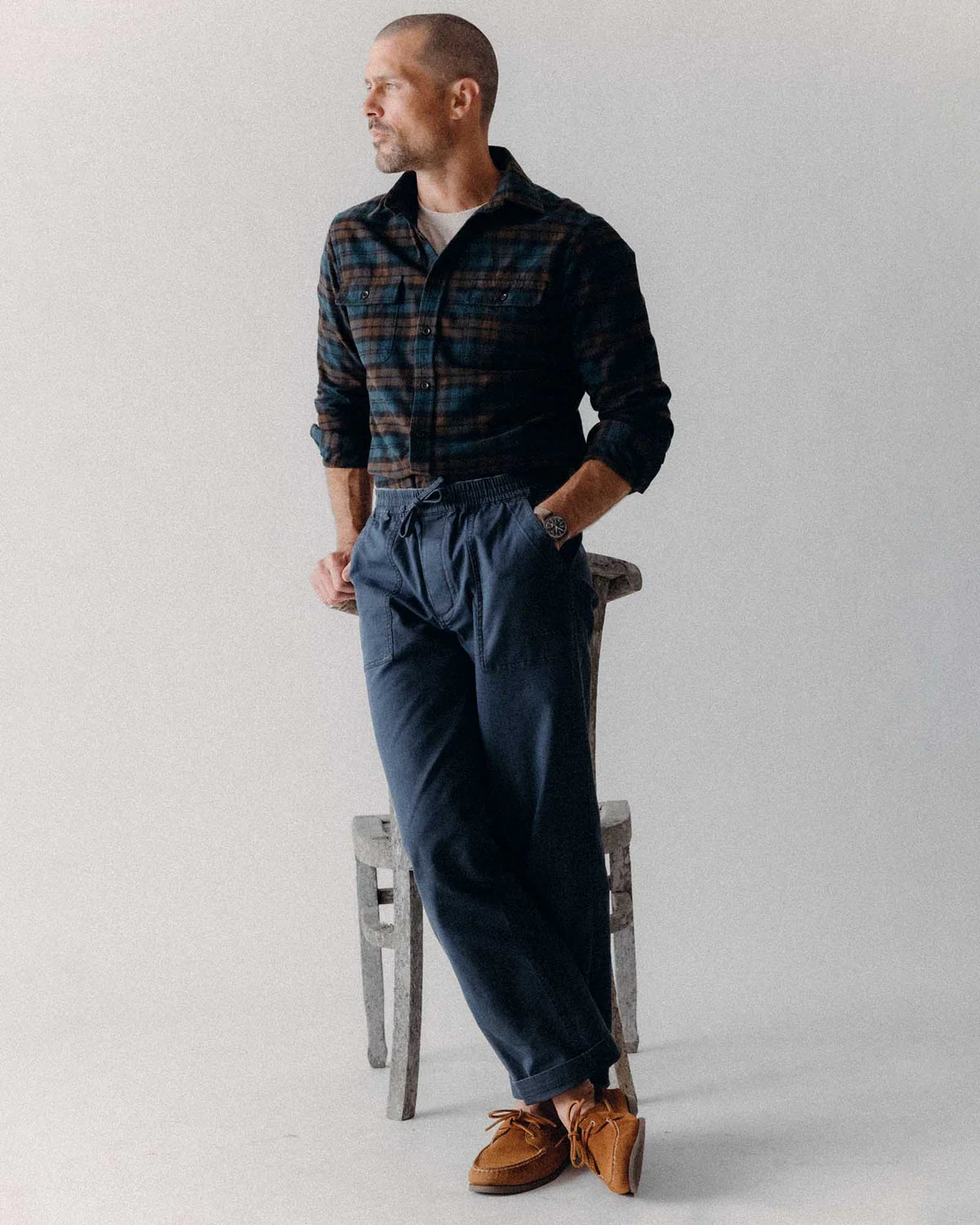 TAYLOR STITCH BREAKWATER PANT IN DARK NAVY RIPSTOP in DARK NAVY RIPSTOP — main product view