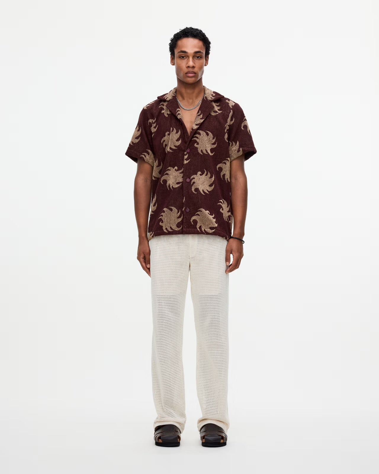 OAS CUBA TERRY SHIRT IN MOCHA EMBER in MOCHA EMBER — view 3