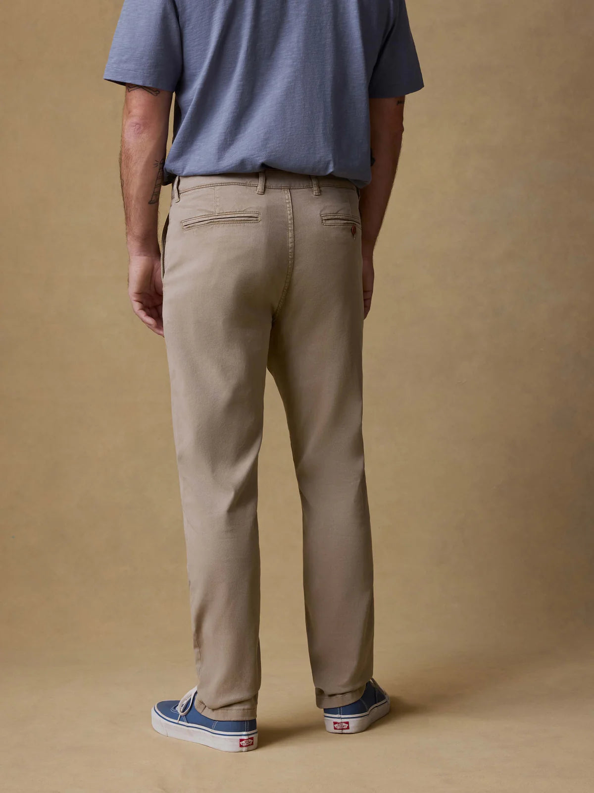 FAHERTY COASTLINE CHINO PANT IN UTILITY KHAKI in UTILITY KHAKI — view 2