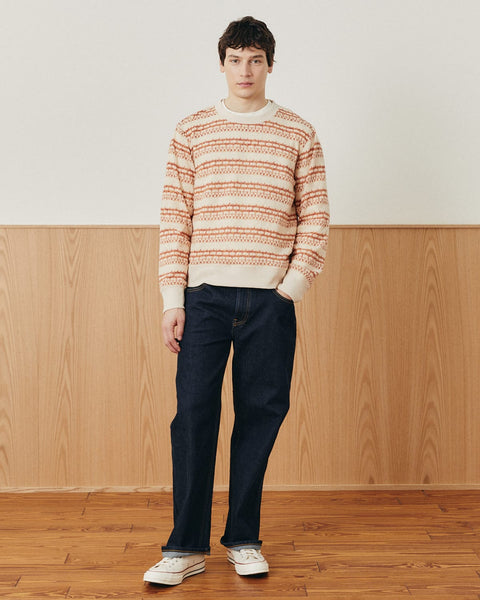 CORRIDOR POINTELLE CREWNECK IN NATURAL