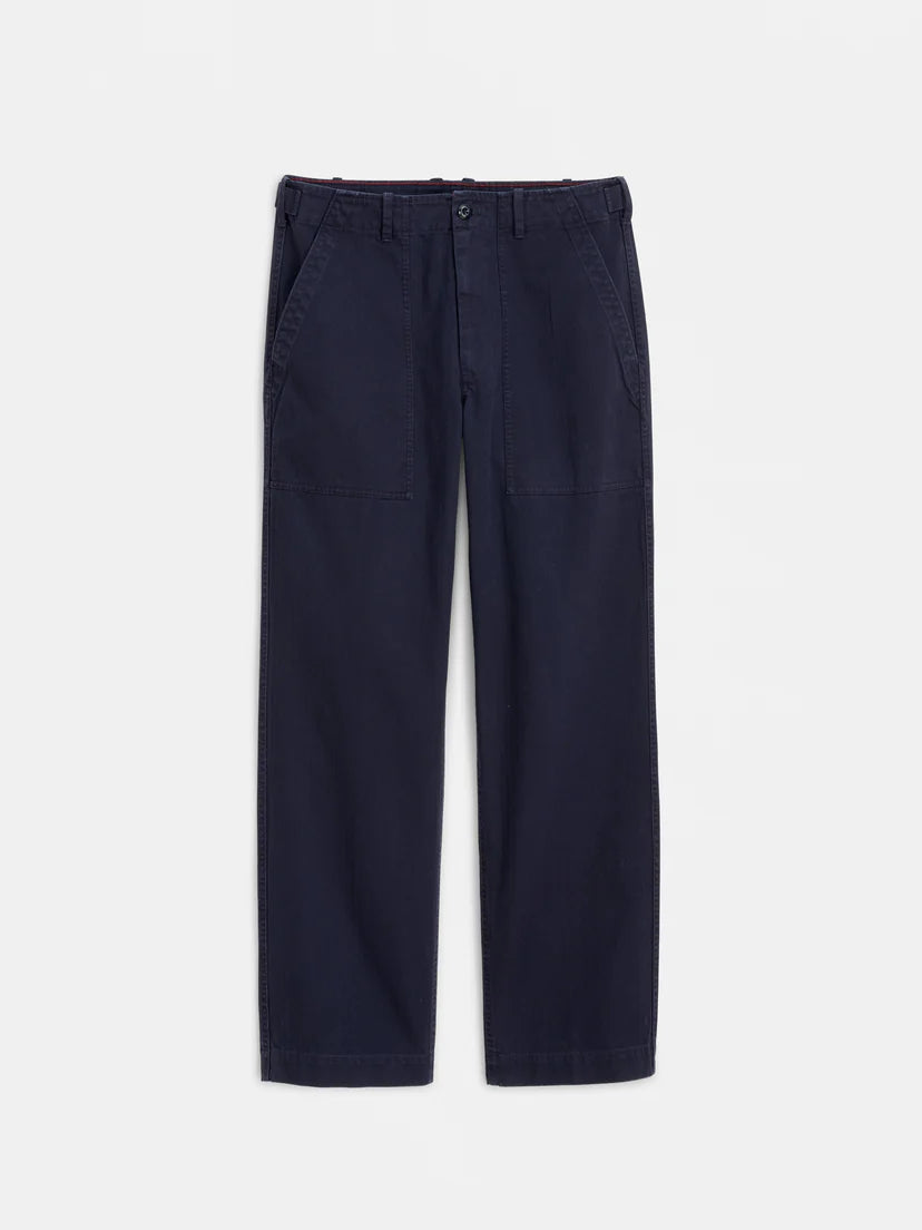 ALEX MILL FIELD PANT IN HERRINGBONE NAVY