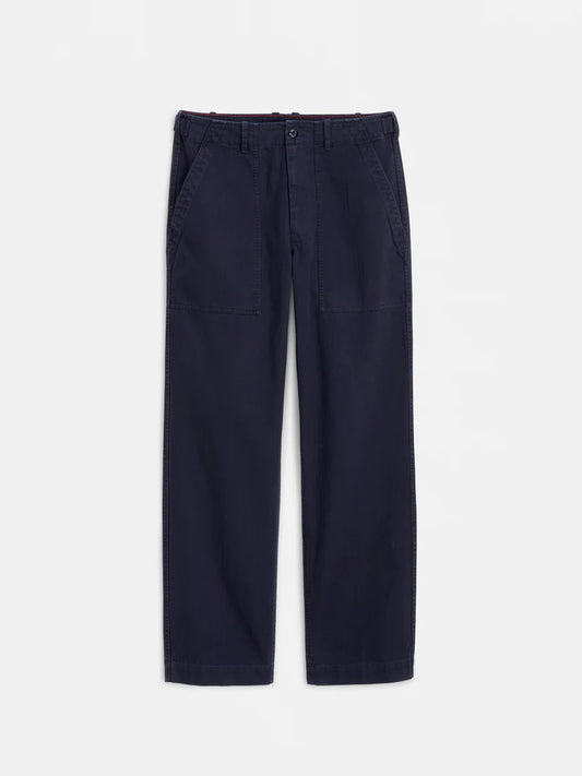 ALEX MILL FIELD PANT IN HERRINGBONE NAVY