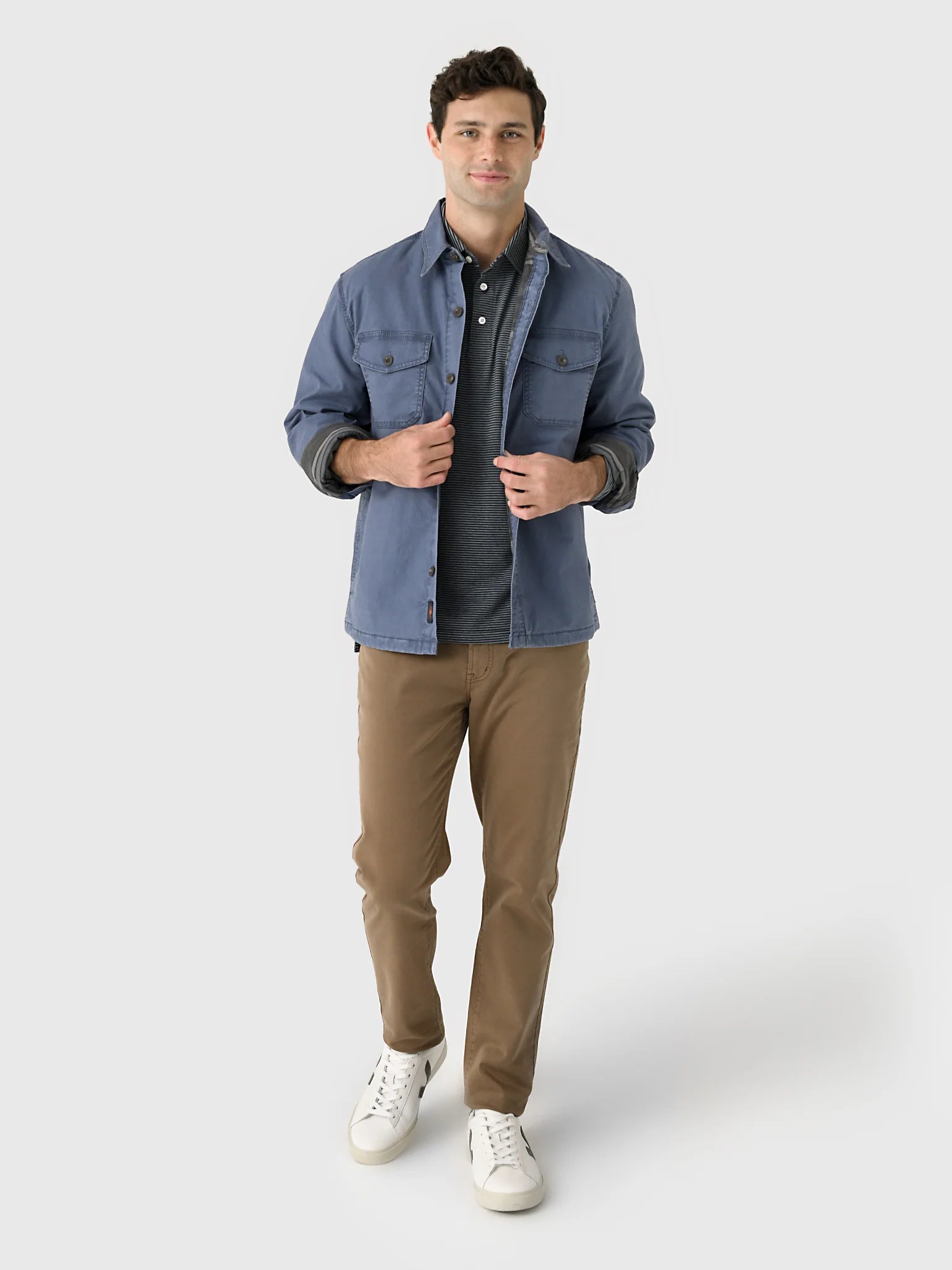 FAHERTY LAKESIDE CPO JACKET IN DUSK in DUSK — view 2