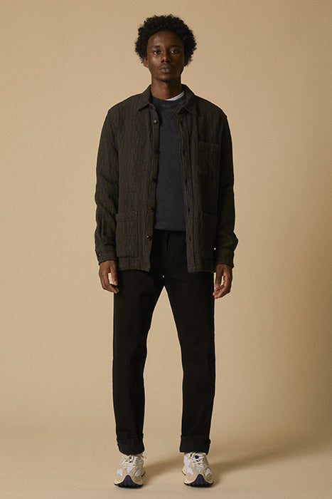 CORRIDOR RAINBOW WEAVE OVERSHIRT IN FOREST in FOREST — main product view