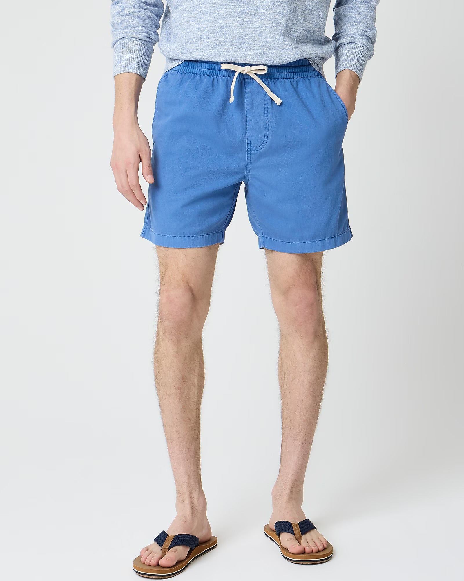 J. Crew J CREW GARMENT-DYED DOCK SHORT IN DELPHINIUM BLUE in DELPHINIUM BLUE — view 2