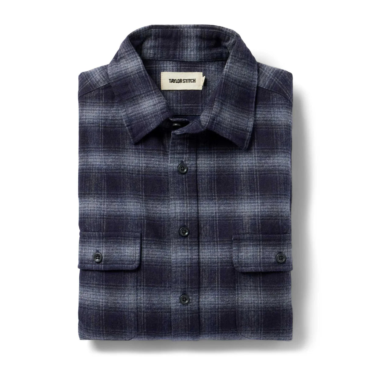 TAYLOR STITCH YOSEMITE SHIRT IN NAVY SHADOW PLAID in NAVY SHADOW PLAID — main product view