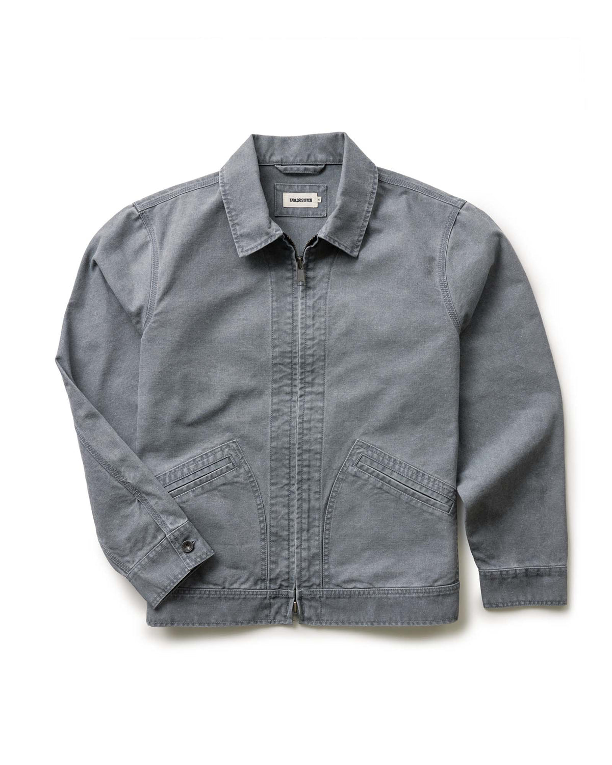 TAYLOR STITCH THE SHIFTER JACKET IN DARK GREY PIGMENT CANVAS in DARK GREY PIGMENT CANVAS — main product view