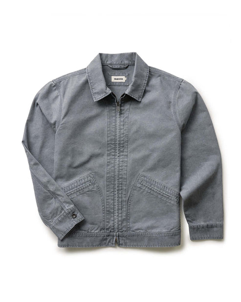 TAYLOR STITCH THE SHIFTER JACKET IN DARK GREY PIGMENT CANVAS product view