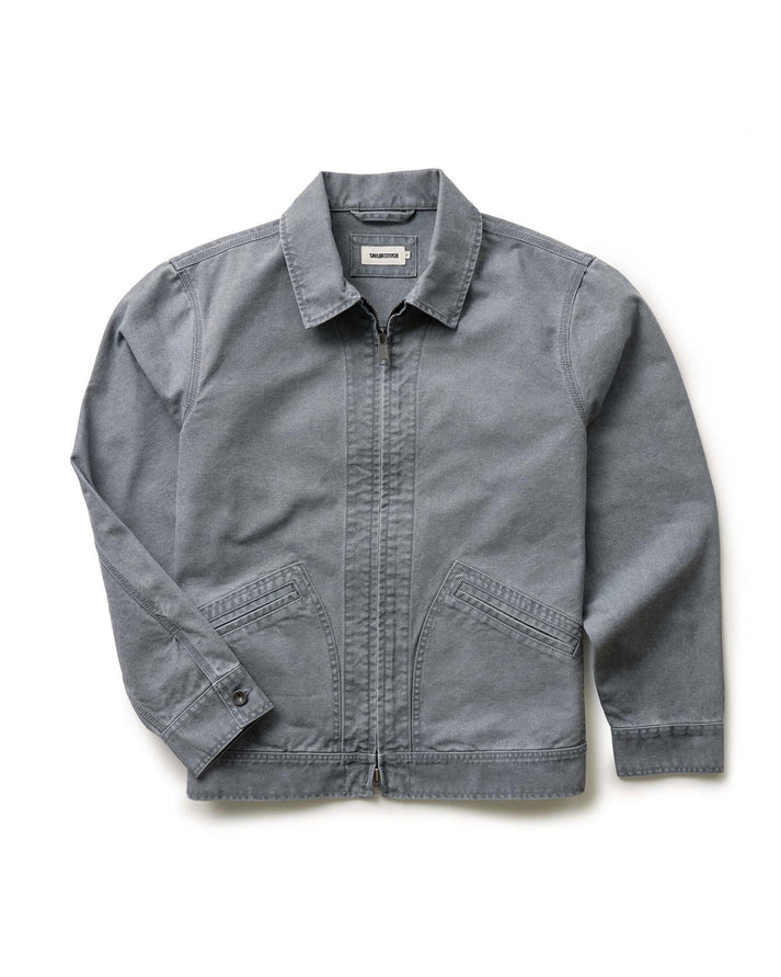 TAYLOR STITCH THE SHIFTER JACKET IN DARK GREY PIGMENT CANVAS