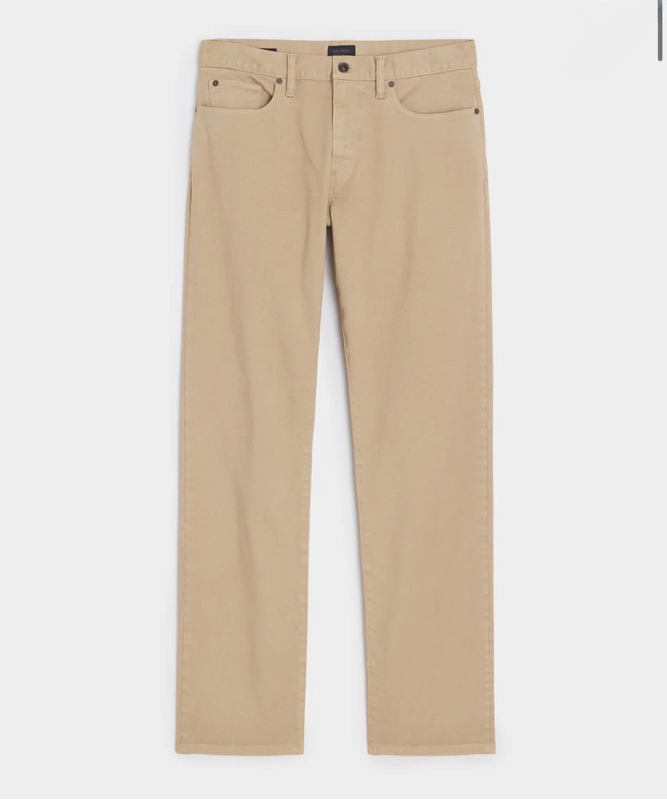 TODD SNYDER STRAIGHT FIT 5-POCKET CHINO IN CASUAL KHAKI
