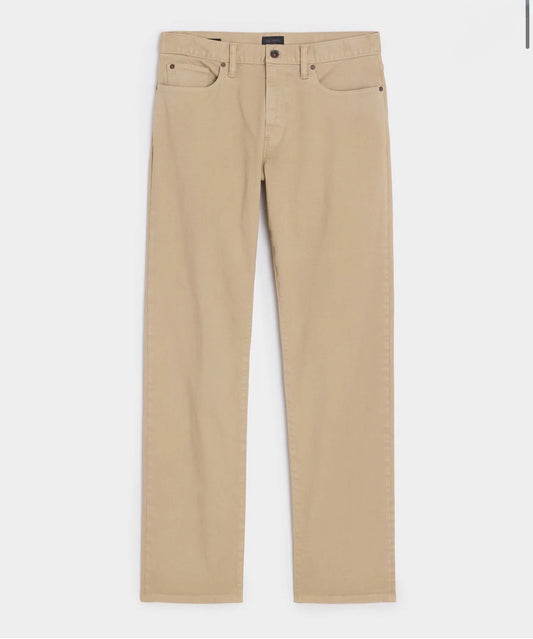 TODD SNYDER STRAIGHT FIT 5-POCKET CHINO IN CASUAL KHAKI