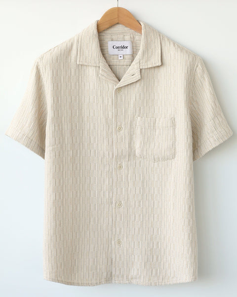 CORRIDOR RAINBOW WEAVE CAMP COLLAR IN NATURAL in NATURAL — main product view