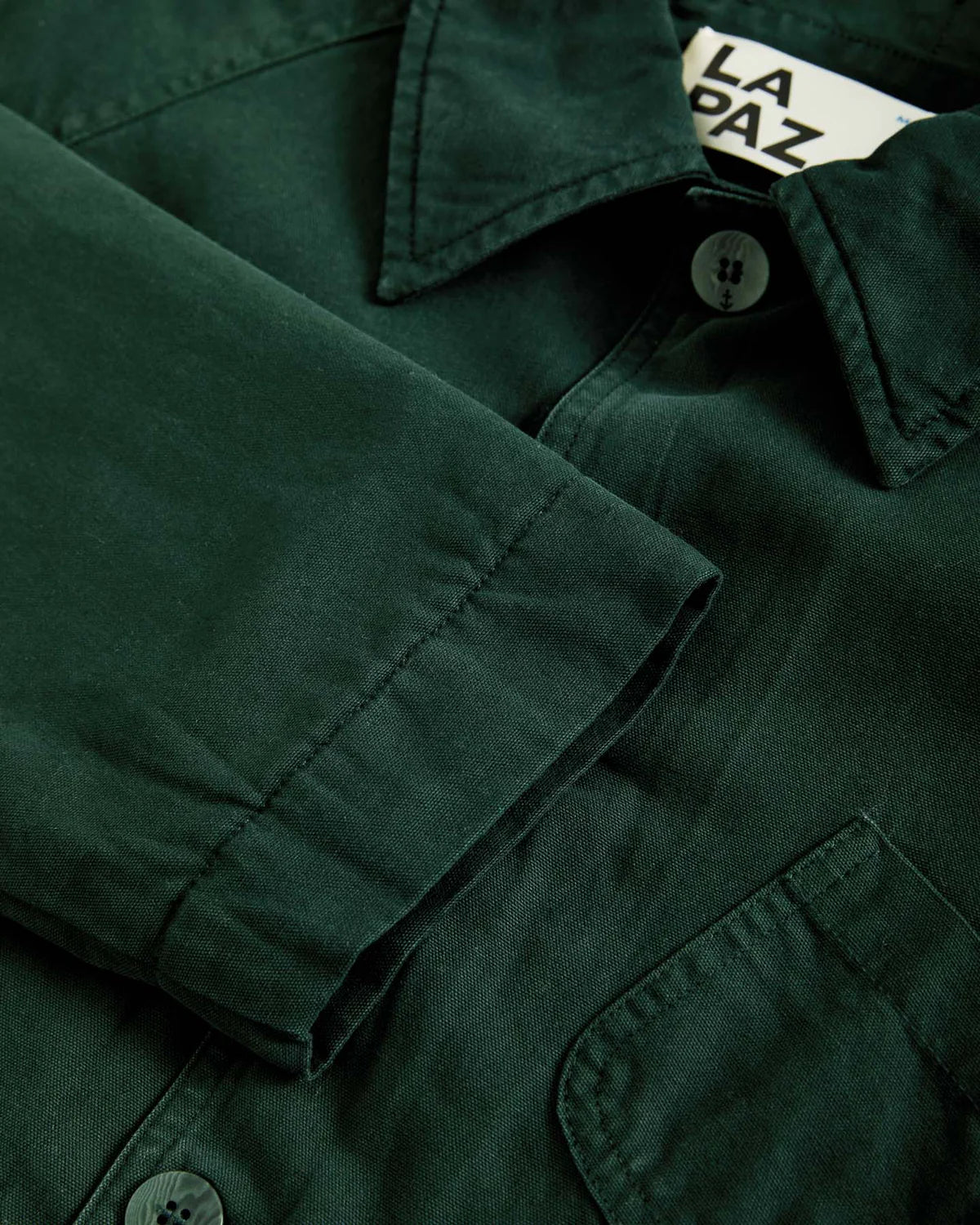 LA PAZ MANTERO CANVAS JACKET IN DARK GREEN in DARK GREEN — view 3
