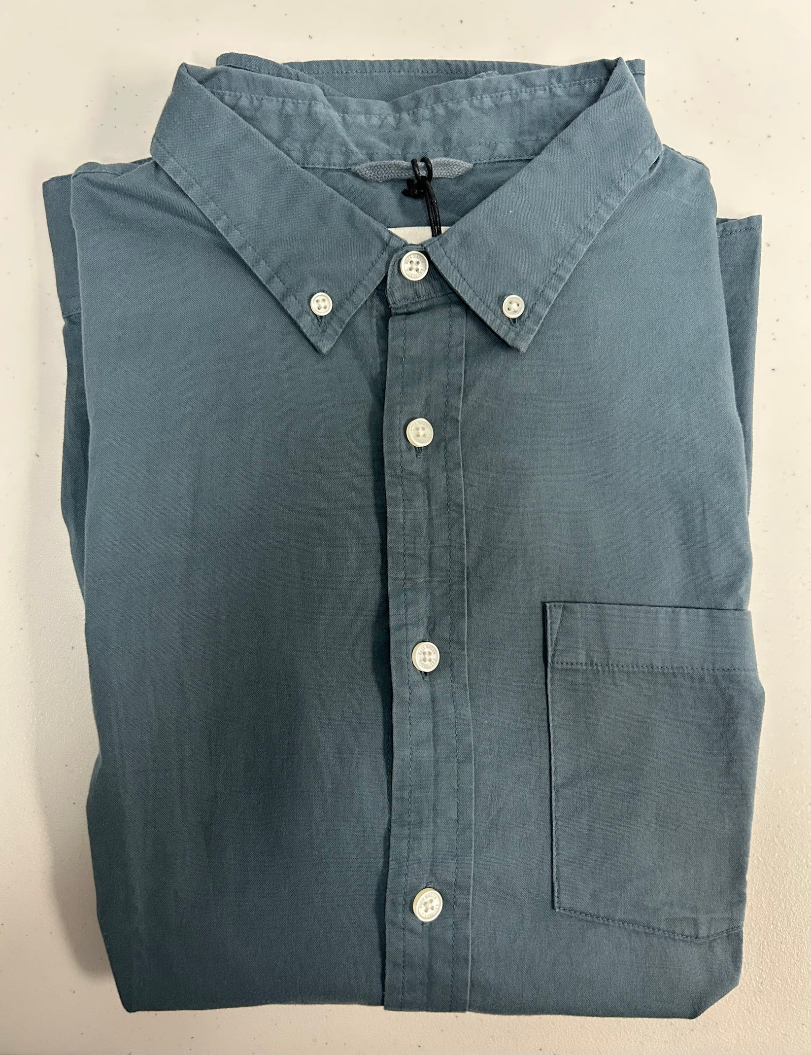 BUCK MASON CALIFORNIA OXFORD ONE POCKET BD SHIRT IN DUSK in DUSK — main product view
