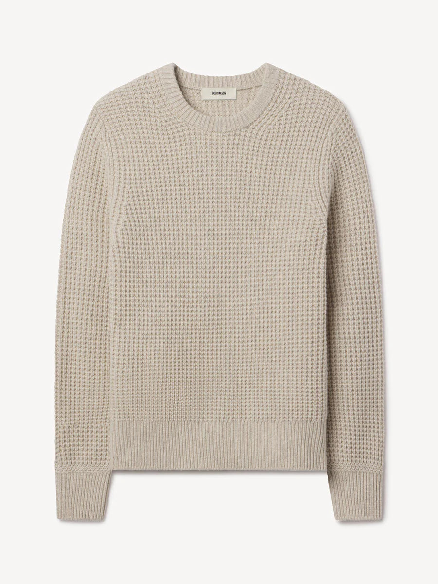 BUCK MASON HERDSMAN CREW IN LIGHT OAT in LIGHT OAT — main product view