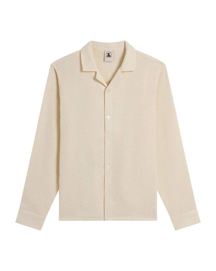 DANDY DEL MAR THE PALMA LONG SLEEVE SHIRT IN SCALLOP