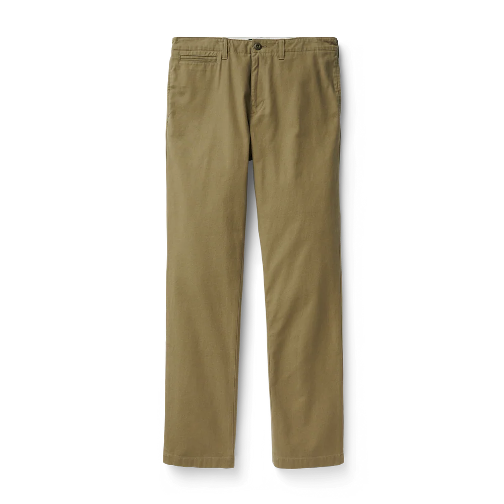 FILSON DRAFTSMAN CANVAS PANT IN FADED OLIVE in FADED OLIVE — main product view