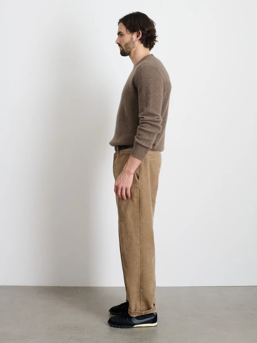 ALEX MILL STRAIGHT LEG PANT IN CORDUROY KHAKI