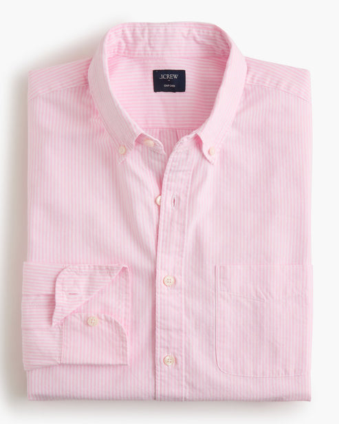 J. Crew J CREW BROKEN-IN OXFORD SHIRT IN COOL PINK product view