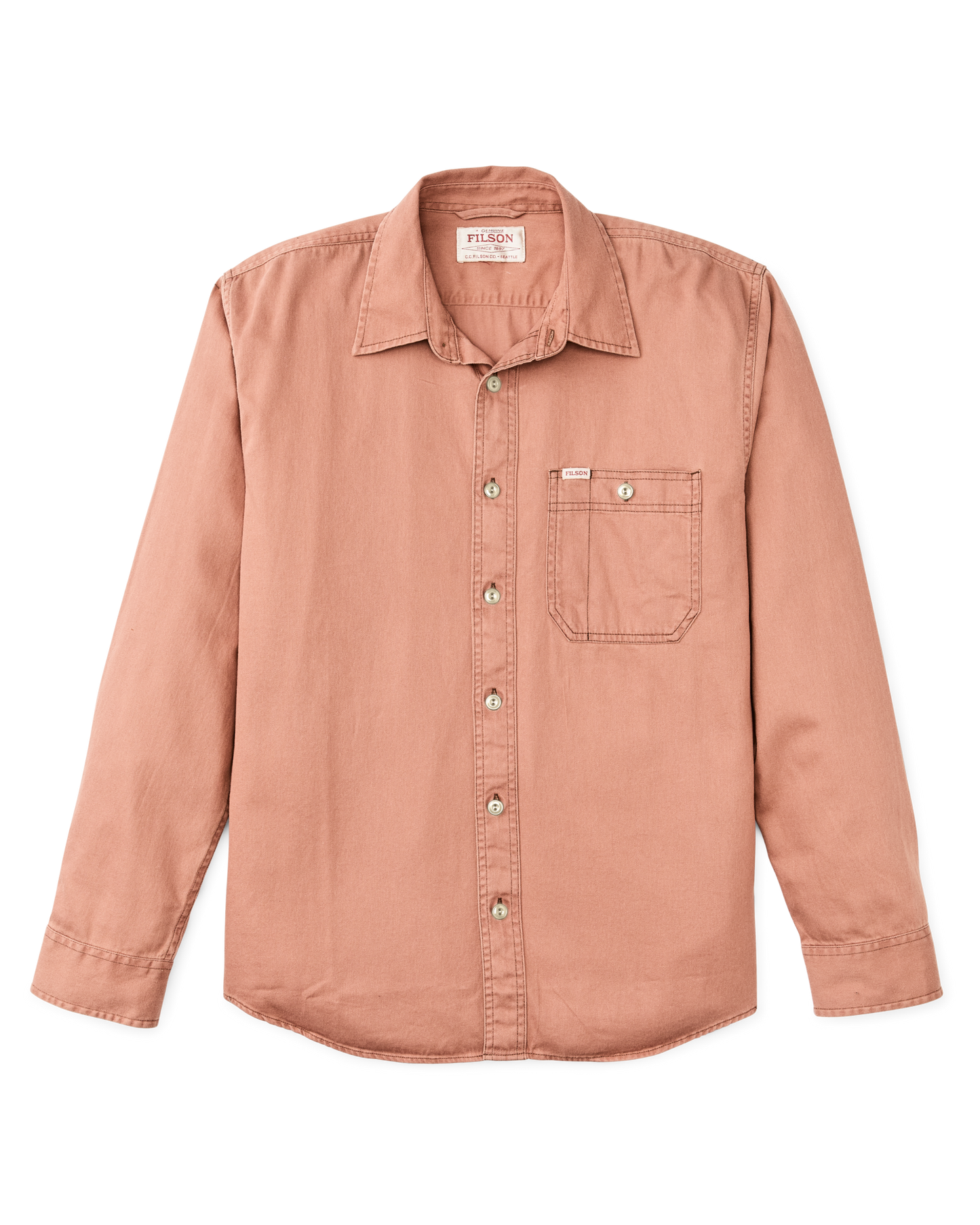 FILSON SHIPWRIGHT FINE TWILL SHIRT IN SUNBURN