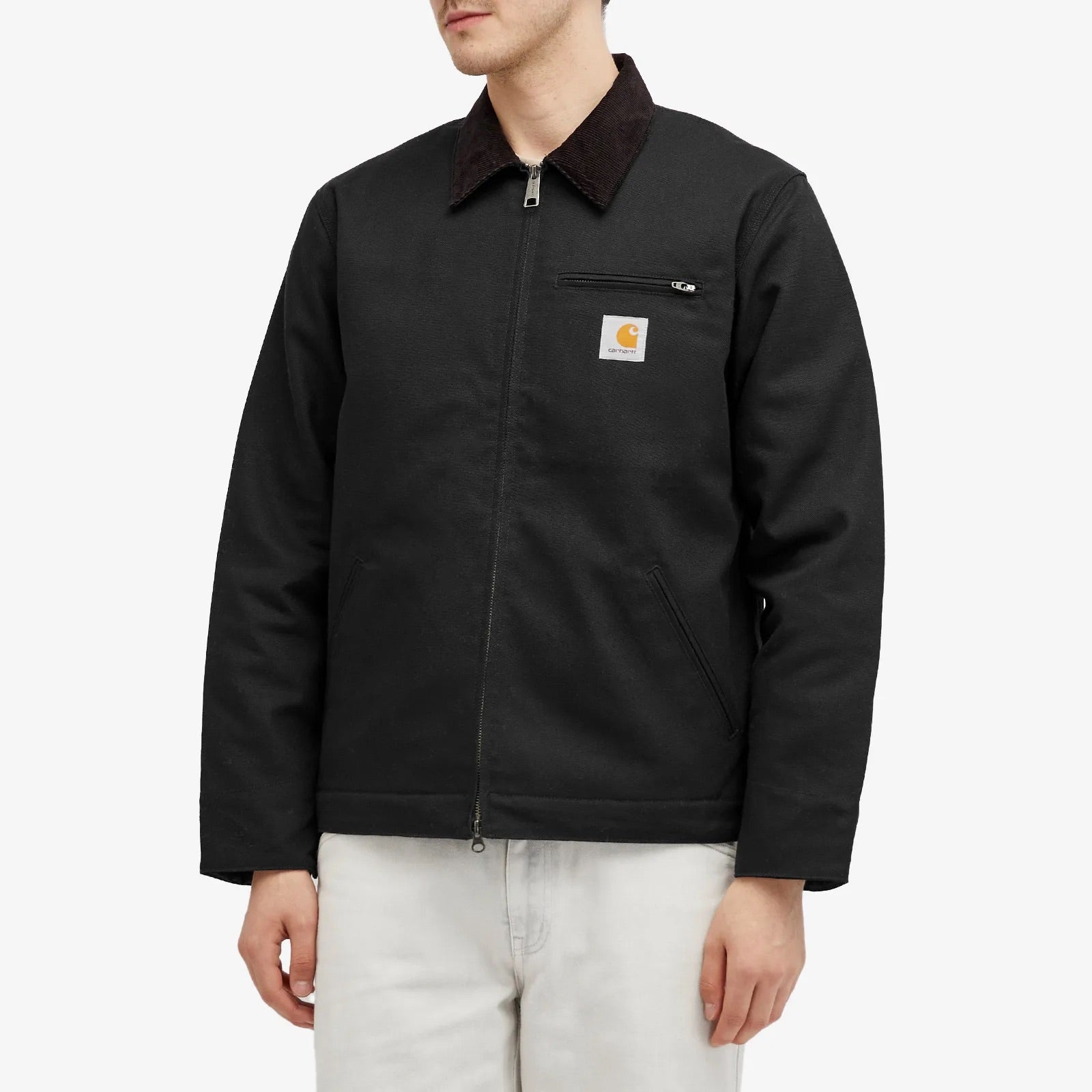CARHARTT WIP DETROIT JACKET IN BLACK in BLACK — view 2