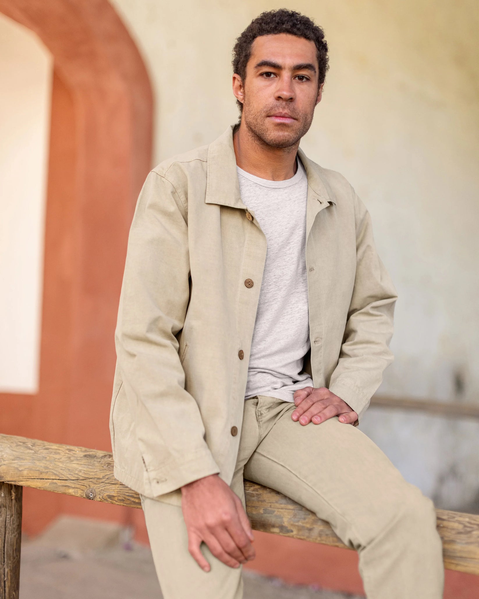 ALEX CRANE PAC SHELL JACKET IN CLAY in CLAY — view 2