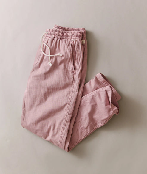 MARINE LAYER SATURDAY STRETCH BEACH PANT IN FADED BRICK product view