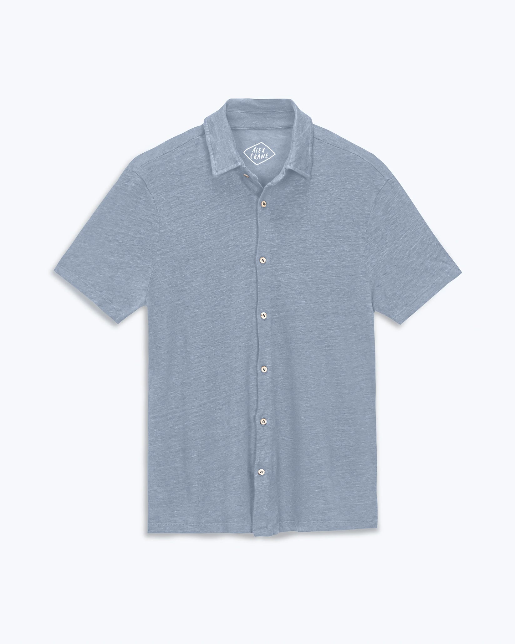 ALEX CRANE KNIT OLA SHIRT IN WAVE in WAVE — main product view