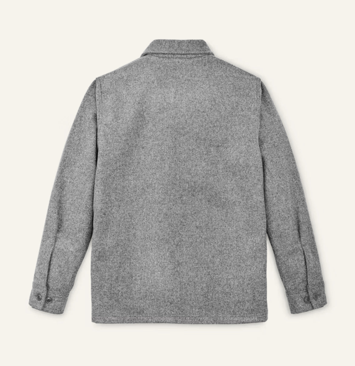 FILSON WOOL JAC-SHIRT IN LIGHT HEATHER GRAY in LIGHT HEATHER GRAY — view 2
