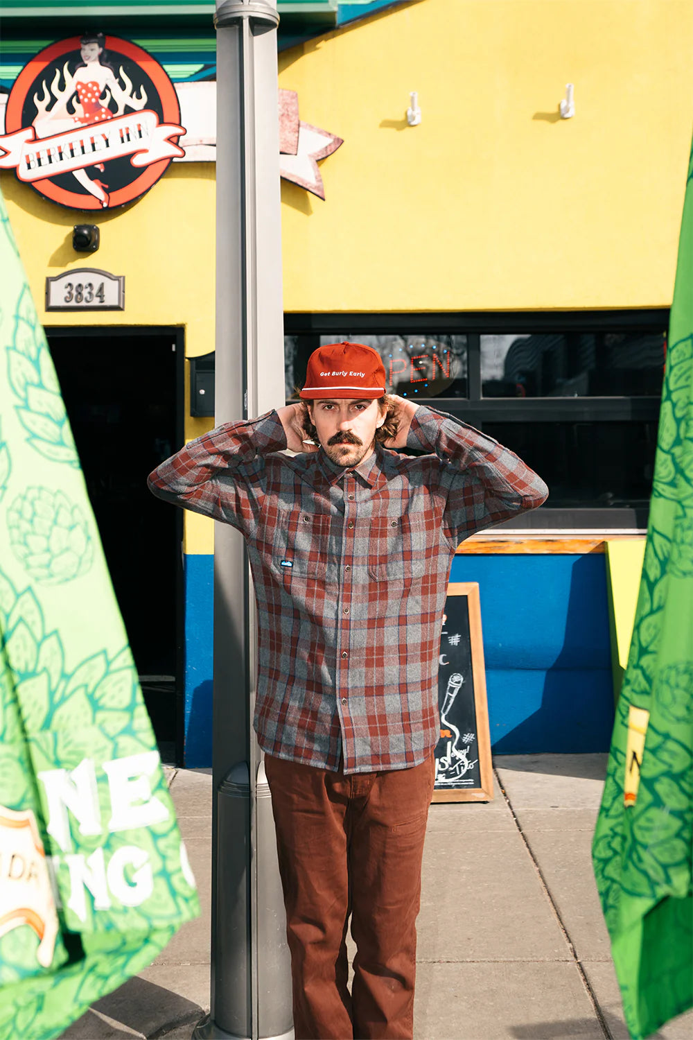 KAVU BIG JOE OVERSHIRT IN BULL HILL in BULL HILL — view 3