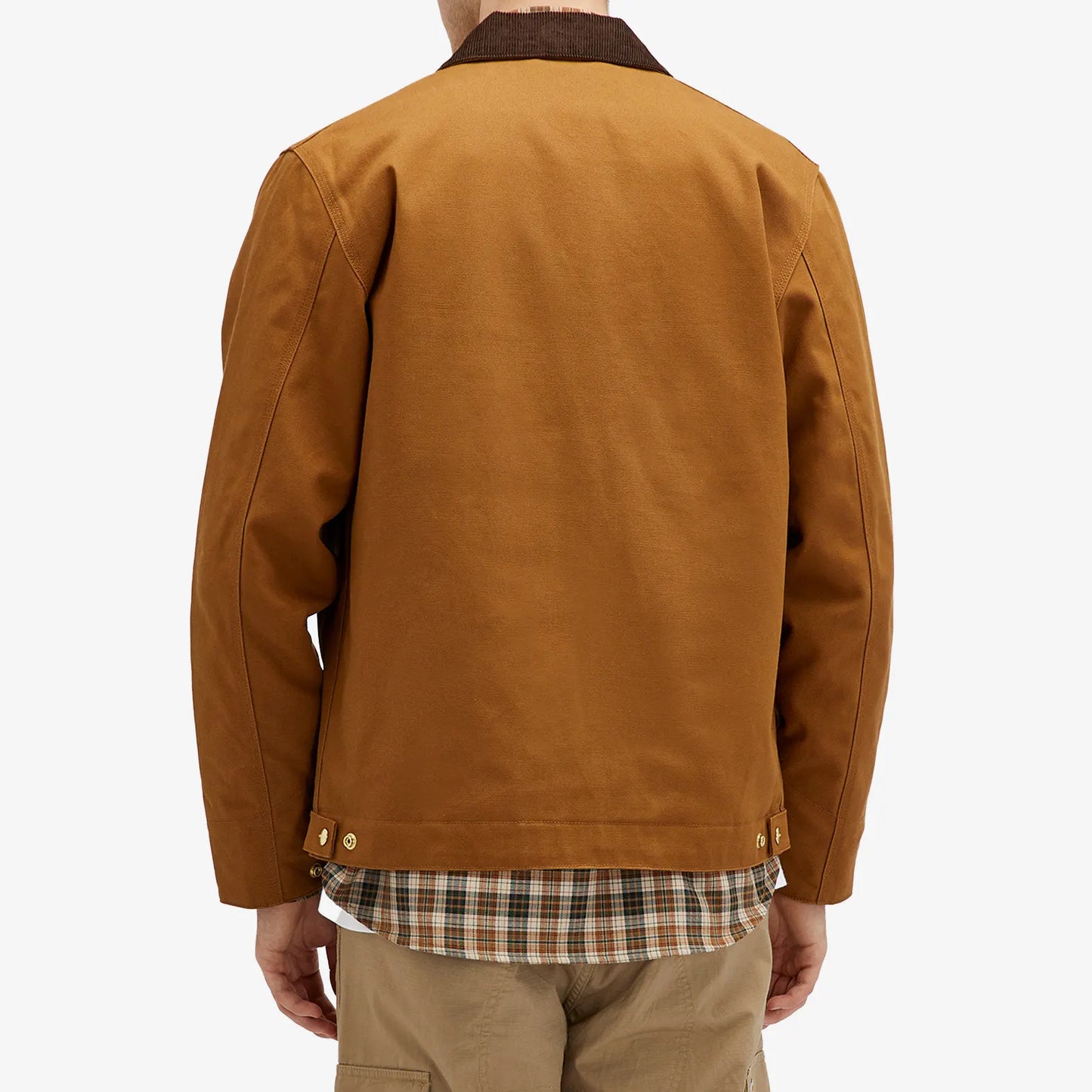 CARHARTT WIP DETROIT JACKET IN HAMILTON BROWN