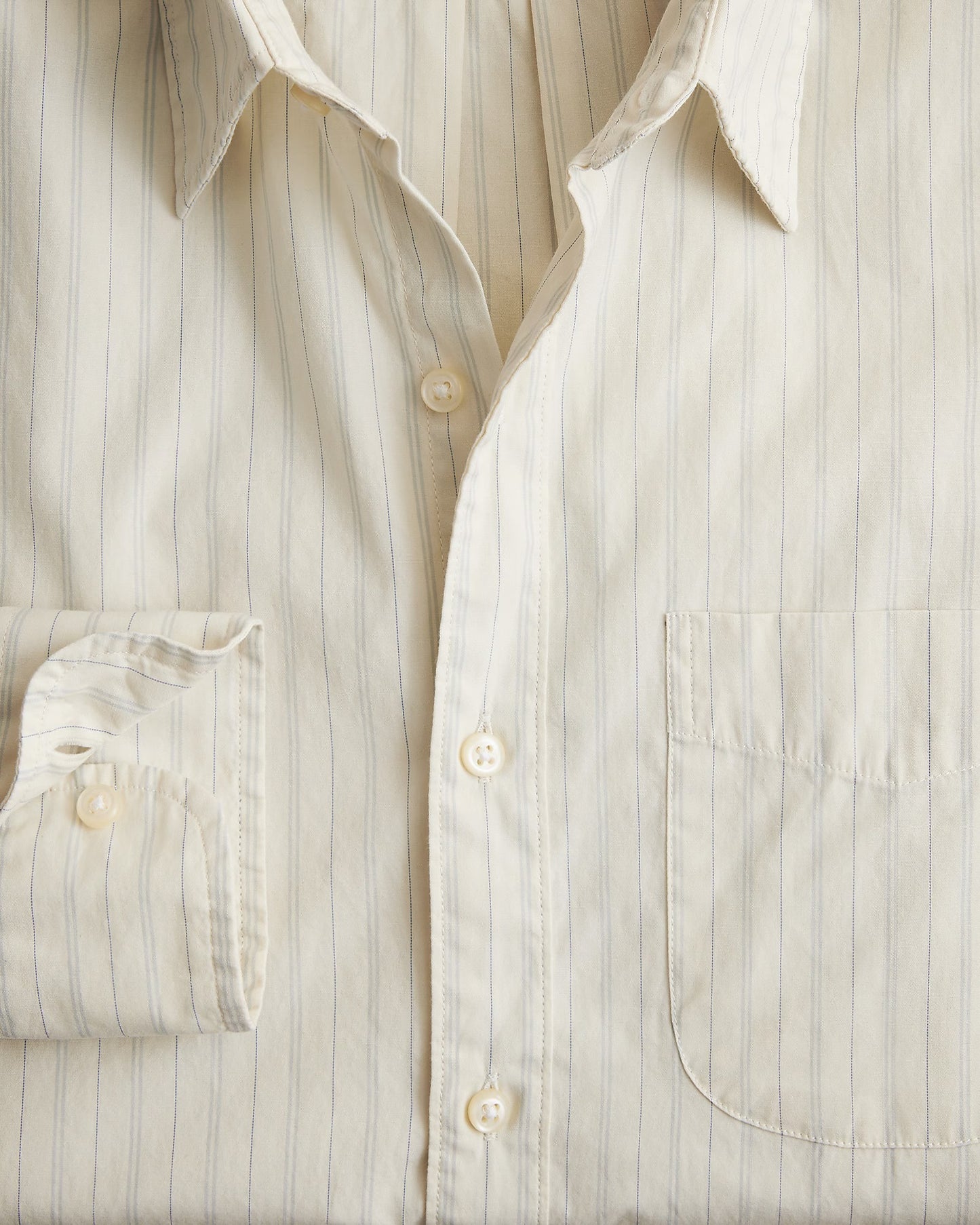 J.CREW SECRET WASH COTTON POPLIN LS SHIRT WITH POINT COLLAR