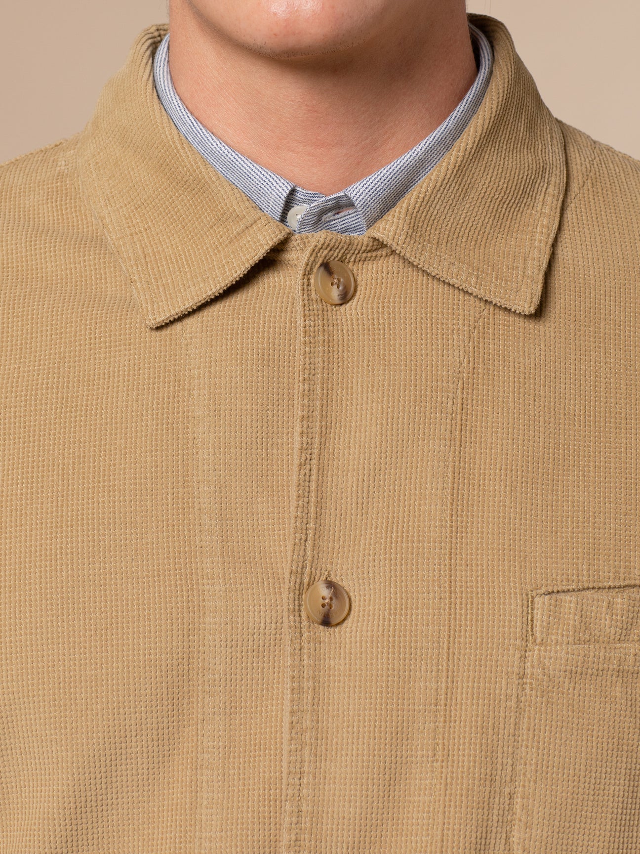 KESTIN HUNTLY JACKET IN SAND WAFFLE CORD in SAND WAFFLE CORD — view 2