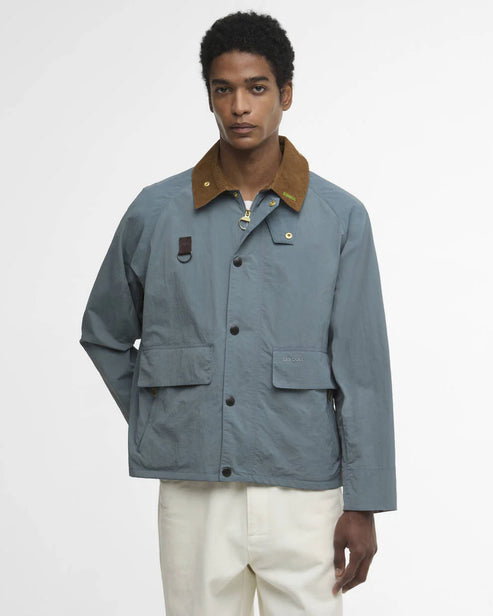 BARBOUR ICONS SPEY CASUAL JACKET IN BLUE STONE product view