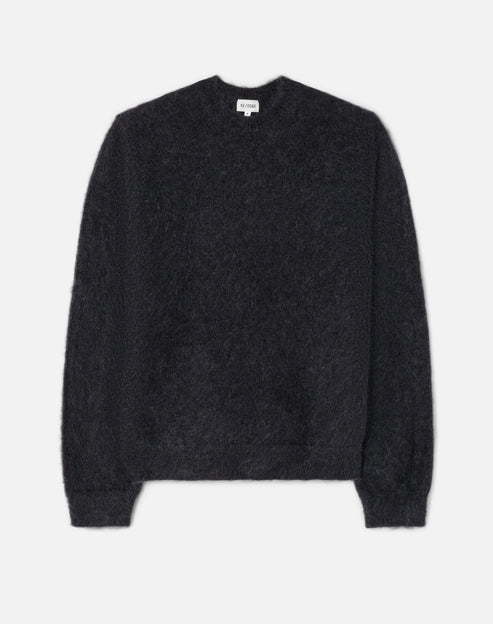 RE/DONE CLASSIC CREW SWEATER IN MINERAL BLACK product view