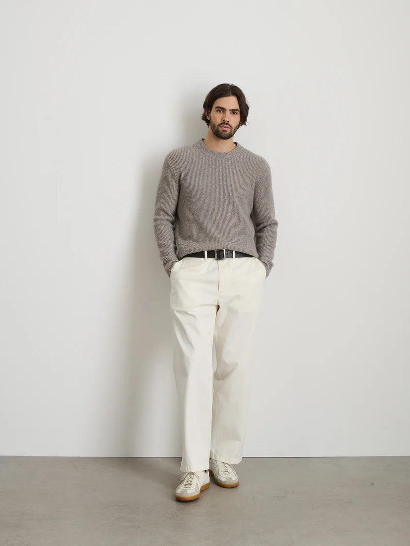 ALEX MILL STRAIGHT LEG VINTAGE WASHED CHINO IN VINTAGE WHITE in VINTAGE WHITE — view 3