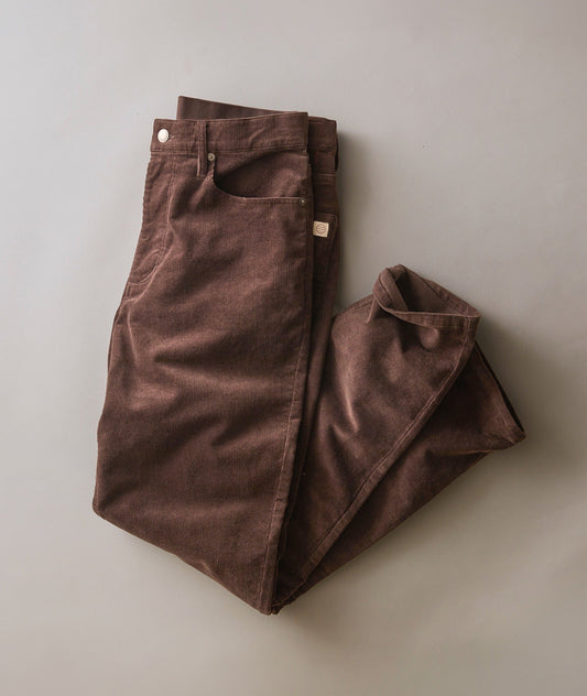 Marine Layer Flex Terry Cords Slim Straight Dark Brown