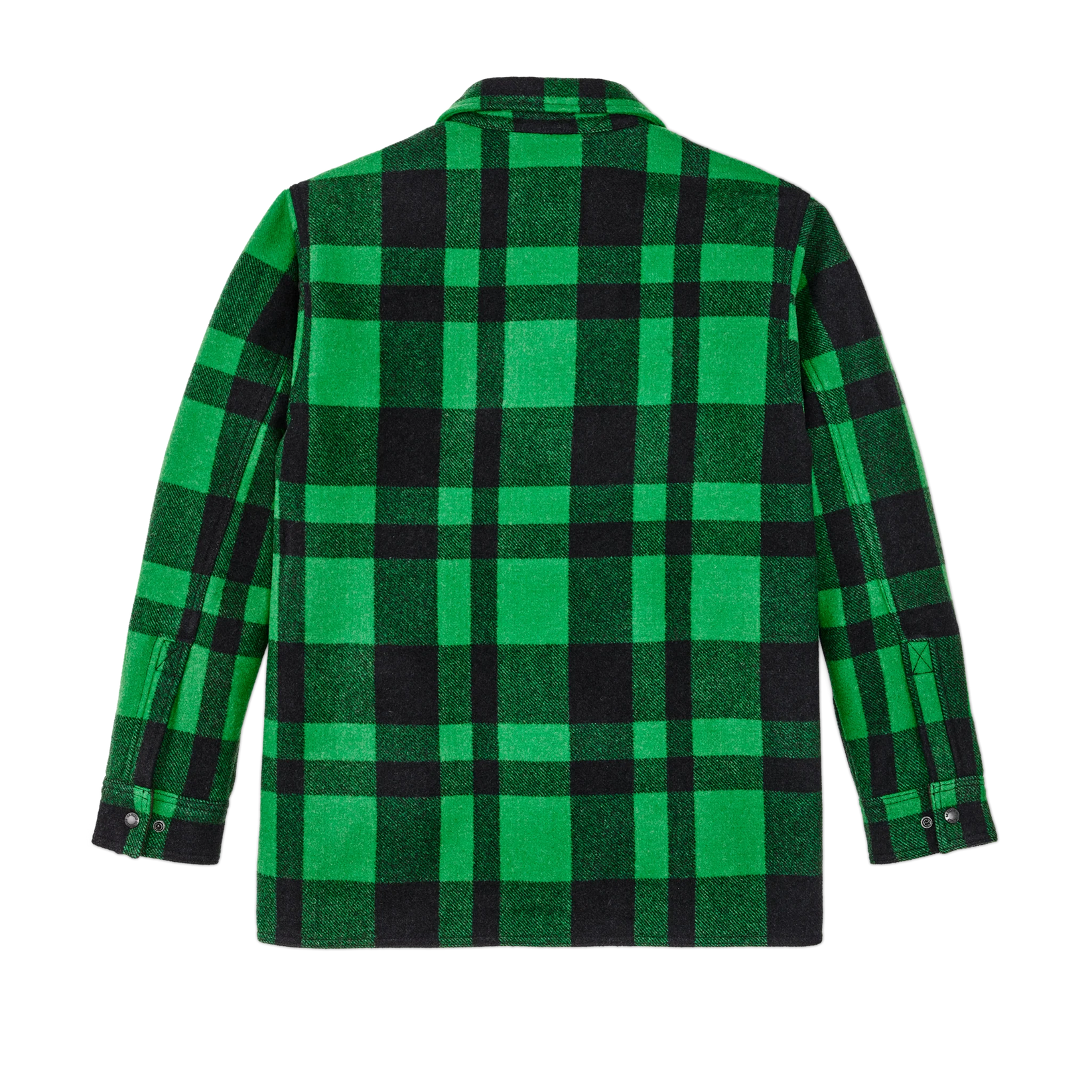 FILSON LINED MACKINAW WOOL JAC SHIRT IN ACID GREEN in ACID GREEN — view 2