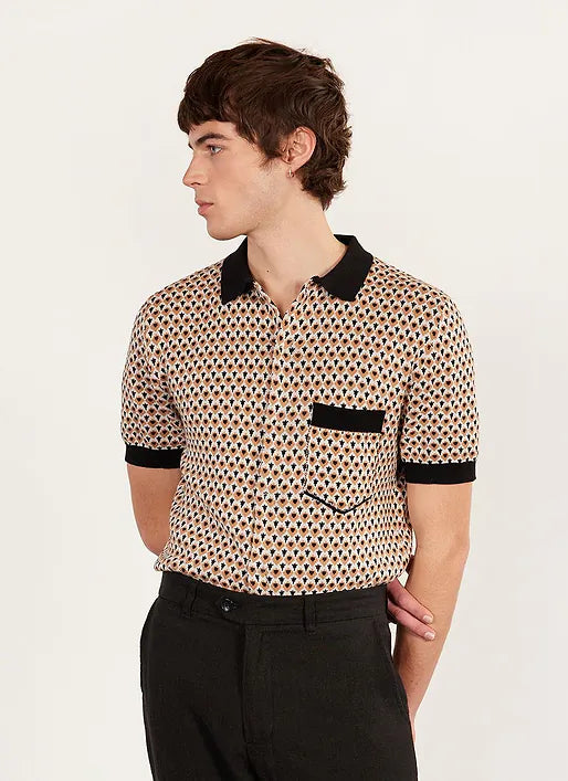 PERCIVAL CASA PICCANTE SHIRT IN RUST JACQUARD in RUST JACQUARD — main product view