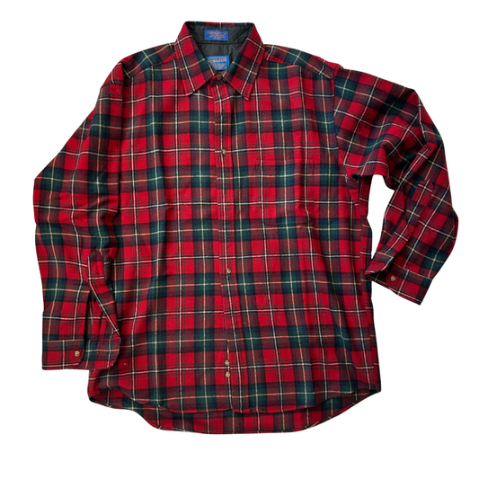 PENDLETON VINTAGE PLAID SHIRT IN RED