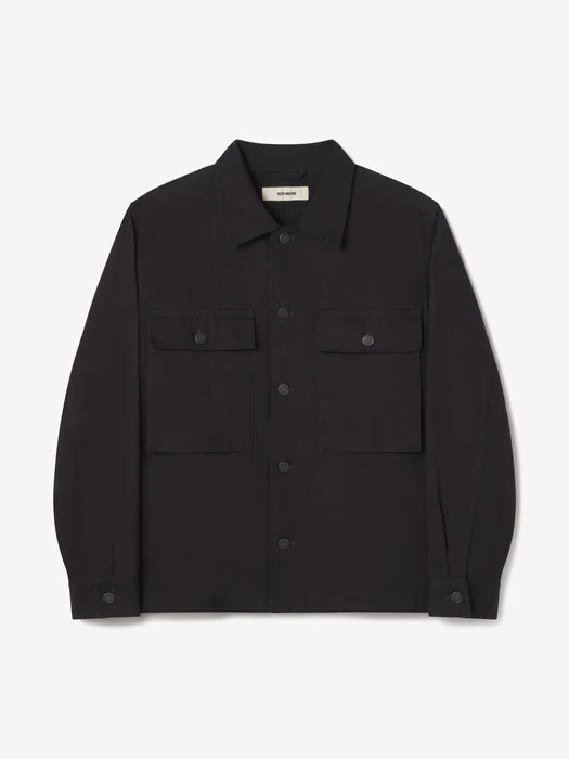 BUCK MASON OMAHA FLYWEIGHT HBT P-43 FATIGUE JACKET IN BLACK