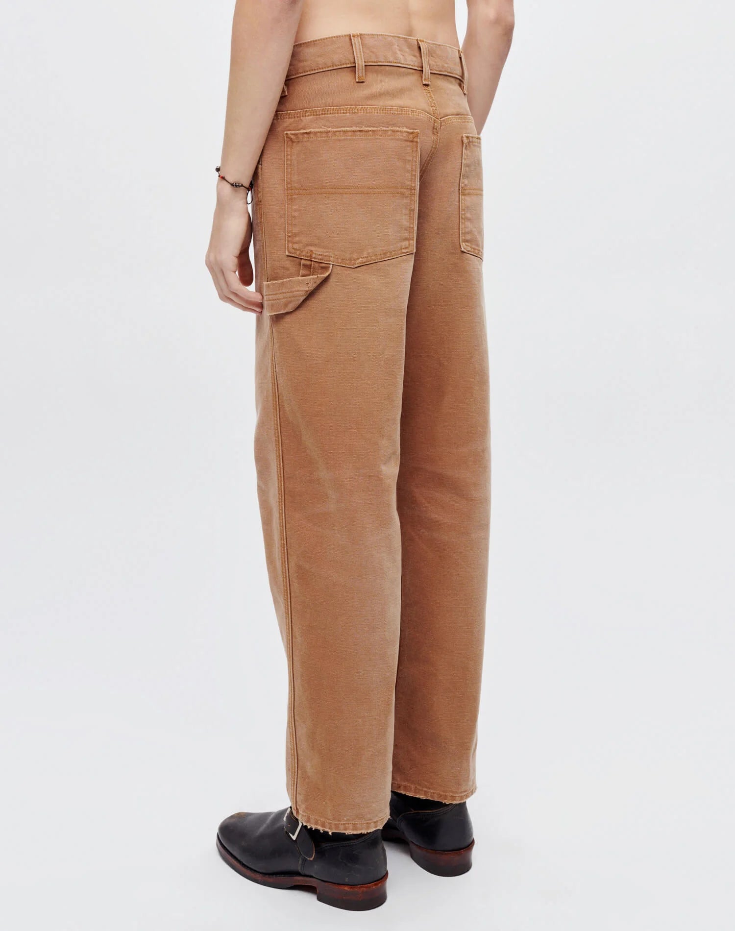 RE/DONE MODERN PAINTER PANT IN THRIFTED TOBACCO in THRIFTED TOBACCO — view 4