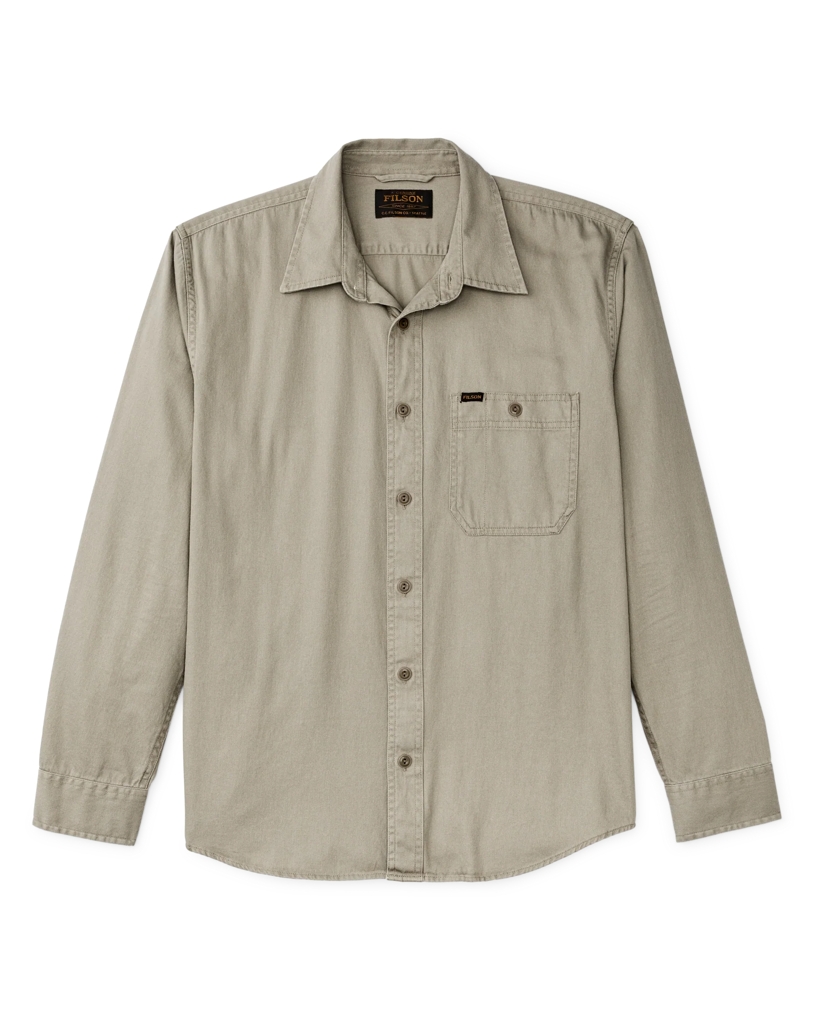 Filson - FILSON SHIPWRIGHT FINE TWILL SHIRT IN SUNBURN - Rent With Thred