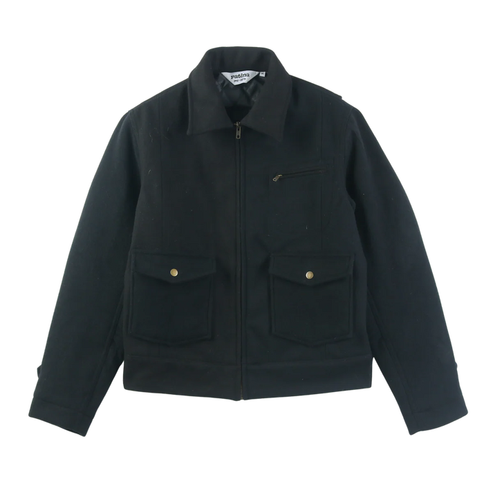PATINA WOOL CREW JACKET IN BLACK