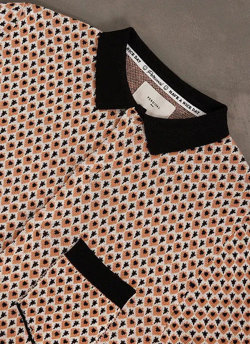 PERCIVAL CASA PICCANTE SHIRT IN RUST JACQUARD in RUST JACQUARD — view 2