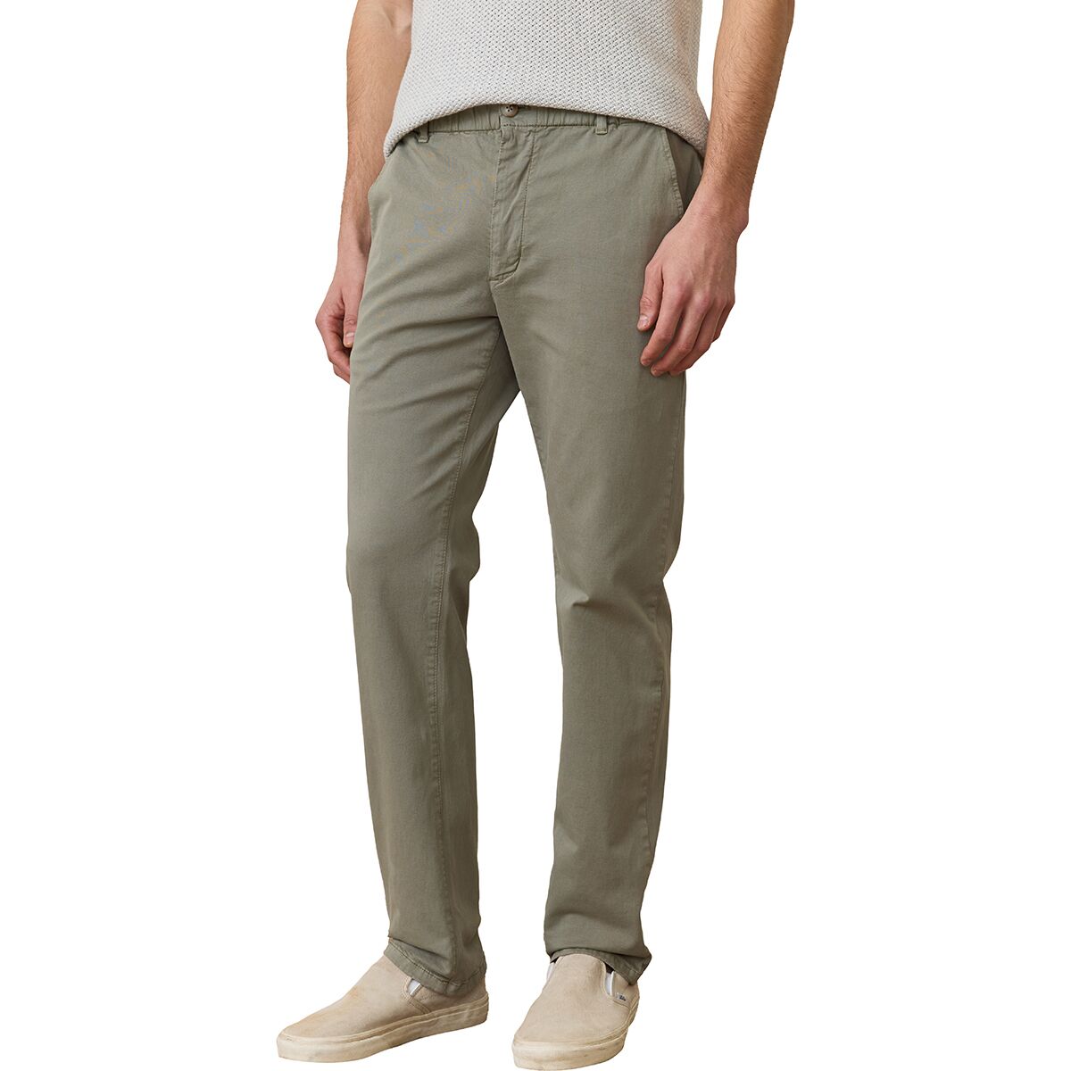 MARINE LAYER SATURDAY TWILL CHINO PANT IN VETIVER in VETIVER — view 2
