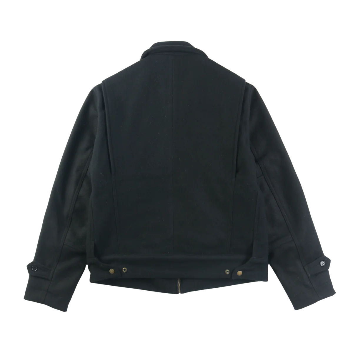 PATINA WOOL CREW JACKET IN BLACK in BLACK — view 2
