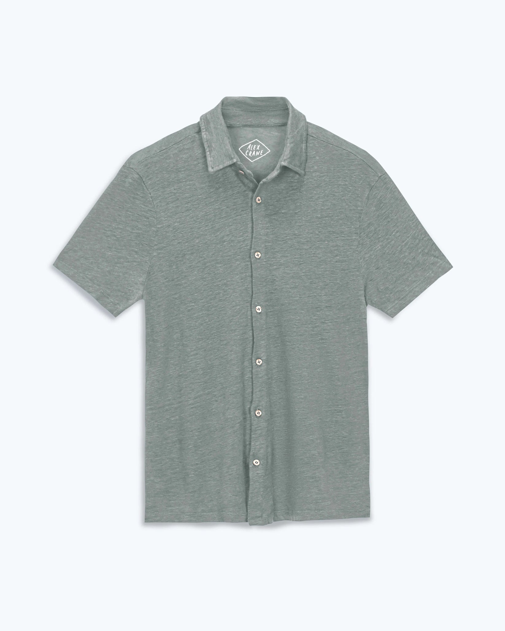 ALEX CRANE KNIT OLA SHIRT IN JADE in JADE — main product view