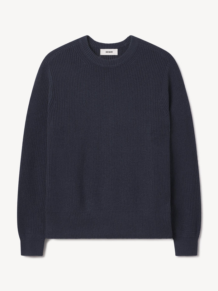 BUCK MASON HERDSMAN CREW IN DARK NAVY in DARK NAVY — main product view