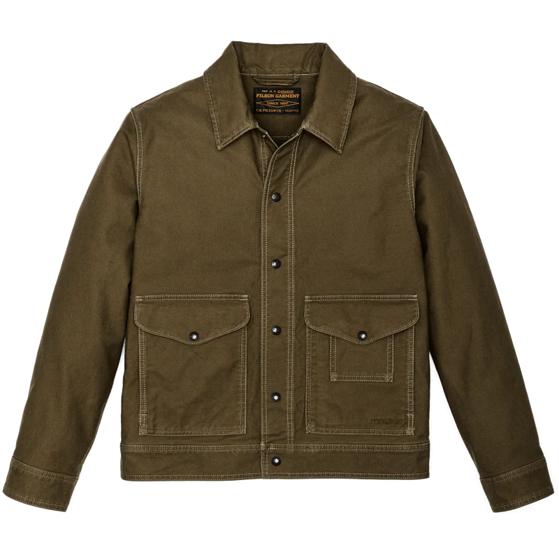FILSON WORK JACKET IN DARK OLIVE in DARK OLIVE — main product view